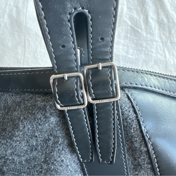 Celine Wool Leather Tote Bag - Picture 10 of 10